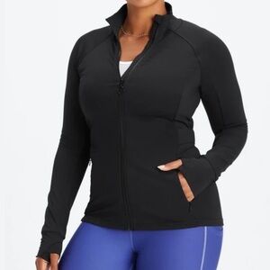 NWT Fabletics Trinity Performance Jacket Black Size 1X